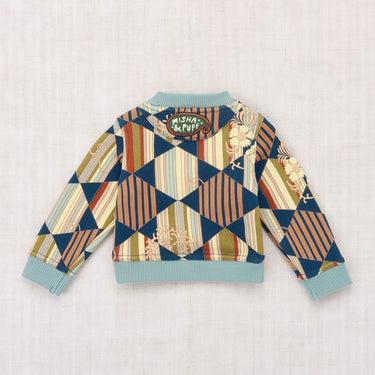 ★DROP1★2026AW★Misha & Puff ミーシャアンドパフ BABY CREWNECK SWEATSHIRT MARINE BLUE TESSELLATION B3505F26-1DA