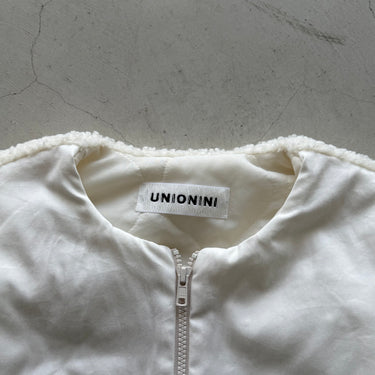 ★9-10月入荷予定ご予約★2026AW★UNIONINI ユニオニーニ poodle jacket white adult CO-013