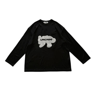 ★入荷済み★2026AW★UNIONINI ユニオニーニ teddybear long sleeved tee black CS-067