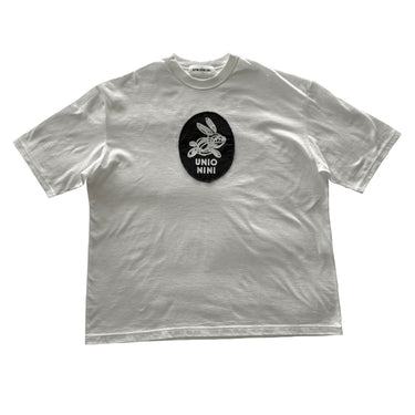 ★2026SS★UNIONINI ユニオニーニ rabbit patch tee white CS-070