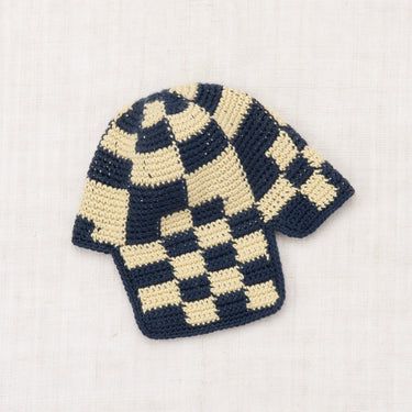 ★DROP2★2025AW★Misha & Puff ミーシャアンドパフ Checkered Crochet Rover Cap Galaxy K1174F25-446