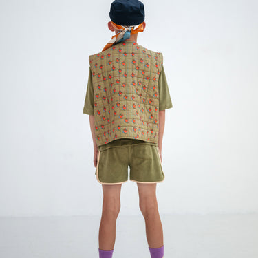 ★DROP2★2026SS★Repose AMS リポーズ sporty short dark khaki SS26-111
