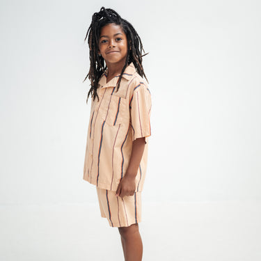 ★DROP2★2026SS★Repose AMS リポーズ boxy shirt sand stripe SS26-92