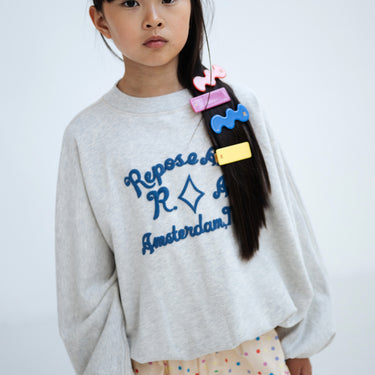 ★DROP1★2026SS★Repose AMS リポーズ squared hair clip soft yellow SS26-141