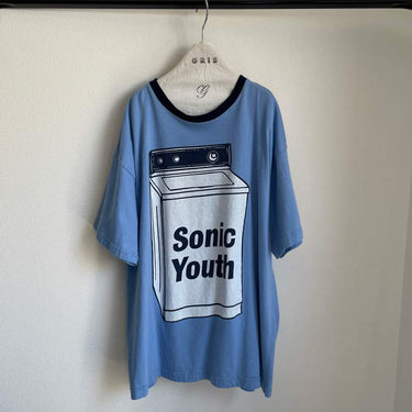 ★入荷済み★2026SS★GRIS グリ "SONIC YOUTH" Washing Machine T-Shirts LIGHT BLUE GR26SS-CU009