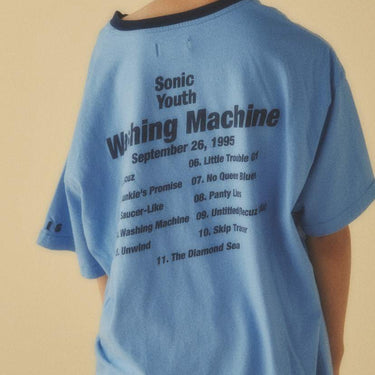 ★入荷済み★2026SS★GRIS グリ "SONIC YOUTH" Washing Machine T-Shirts LIGHT BLUE GR26SS-CU009
