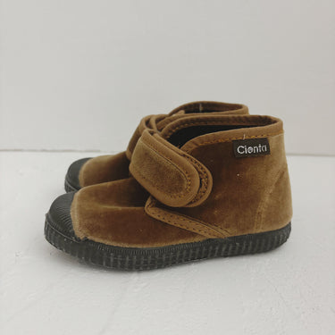 CIENTA シエンタ ベルクロブーツ ベロア beige/velour ベージュベロア 975075 21