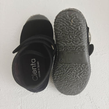 CIENTA シエンタ ベルクロブーツ ベロア negro/velour ブラックベロア 975075 01