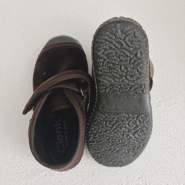 CIENTA シエンタ ベルクロブーツ ベロア marron/velour ブラウンベロア 975075 30