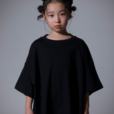 ★入荷済み★kihanan春の特注Tシャツ★UNIONINI ユニオニーニ kihanan big tee black(プリント部分鮮やかグリーン) stamp 26SS-CS-049-1