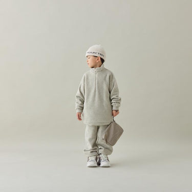 ★入荷済み★2026AW★MOUN TEN. マウンテン melange fleece half zip oatmeal MT84-1823