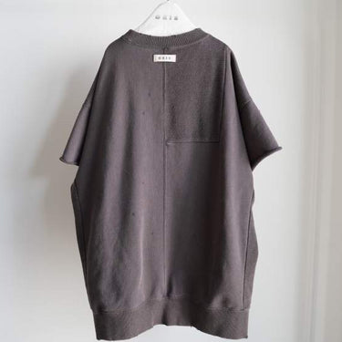 ★入荷済み★2026AW★GRIS グリ Cut of sleeve Big sweat CHARCOAL GR26AW-CU005
