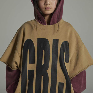 ★入荷済み★2026AW★GRIS グリ Cut of sleeve Big sweat BEIGE GR26AW-CU005