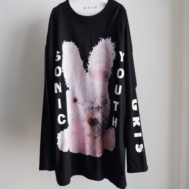 ★入荷済み★2026AW★GRIS グリ Sonic Youth "SP-BLACK"_L/S T Bunny GR26AW-CU001B