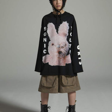 ★入荷済み★2026AW★GRIS グリ Sonic Youth "SP-BLACK"_L/S T Bunny GR26AW-CU001B