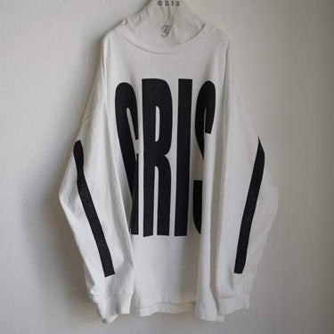 ★入荷済み★2026AW★GRIS グリ Vitage Big LOGO L/S T-shirt WHITE GR26AW-CU008