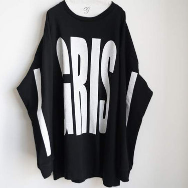 ★入荷済み★2026AW★GRIS グリ Vitage Big LOGO L/S T-shirt BLACK GR26AW-CU008