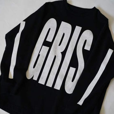★入荷済み★2026AW★GRIS グリ Vitage Big LOGO L/S T-shirt BLACK GR26AW-CU008