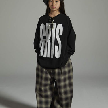 ★入荷済み★2026AW★GRIS グリ Vitage Big LOGO L/S T-shirt BLACK GR26AW-CU008