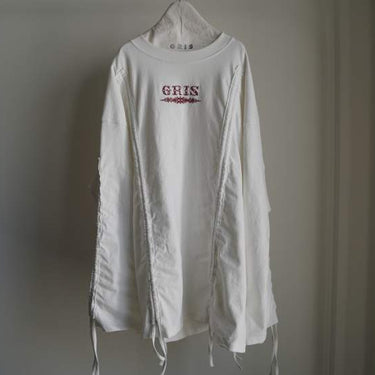 ★入荷済み★2026AW★GRIS グリ Sharring Big L/S T-shirt WHITE GR26AW-CU004