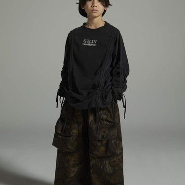★入荷済み★2026AW★GRIS グリ Sharring Big L/S T-shirt BLACK GR26AW-CU004