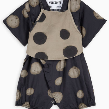 ★2026SS★WOLF&RITA ウルフ＆リタ JINBEI BABY POLKA BLACK