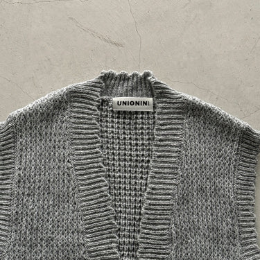 ★9-10月入荷予定ご予約★2026AW★UNIONINI ユニオニーニ nostalgic vest gray KN-006