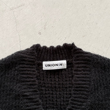 ★9-10月入荷予定ご予約★2026AW★UNIONINI ユニオニーニ nostalgic vest black KN-006