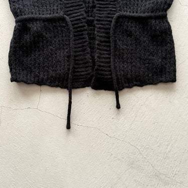 ★9-10月入荷予定ご予約★2026AW★UNIONINI ユニオニーニ nostalgic vest black KN-006