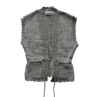 ★9-10月入荷予定ご予約★2026AW★UNIONINI ユニオニーニ nostalgic vest gray KN-006