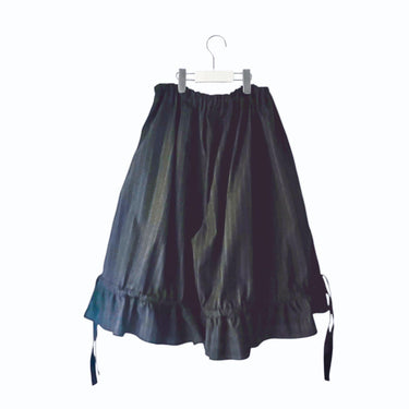 ★入荷済み★2026SS★frankygrow フランキーグロウ TWILL STRIPE SIDE LINE FRILL CULOTTES NAVY 26SBT-394