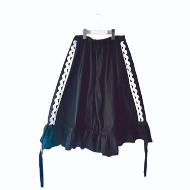 ★入荷済み★2026SS★frankygrow フランキーグロウ TWILL STRIPE SIDE LINE FRILL CULOTTES NAVY 26SBT-394