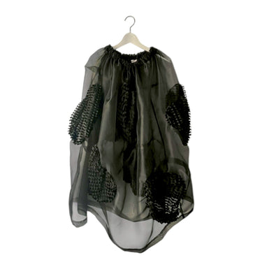 ★入荷済み★2026SS★frankygrow フランキーグロウ BEAR FEELS SOLID RIBBON ORGANDY SKIRT BLACK ADULT 26SBT-398