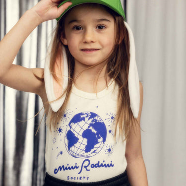 ★Chapter1★2026SS★mini rodini ミニロディーニ Aliens unlimited rabbit ear cap Green