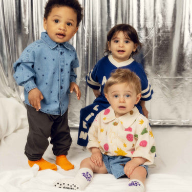 ★Chapter1★2026SS★mini rodini ミニロディーニ The milky way 3-pack anti-slip socks Multi