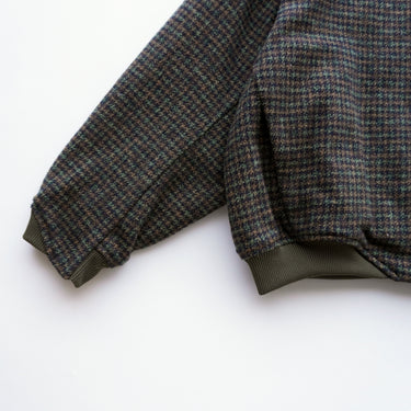 ★入荷済み★2026AW★MOUN TEN. マウンテン cotton tweed zip blouson khaki check MB39-2021