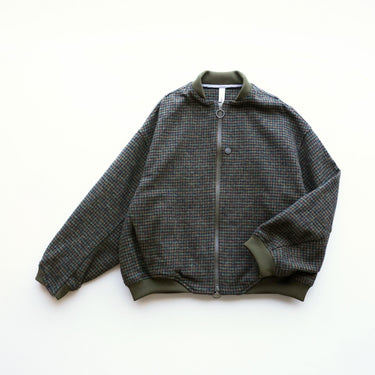 ★入荷済み★2026AW★MOUN TEN. マウンテン cotton tweed zip blouson khaki check MB39-2021