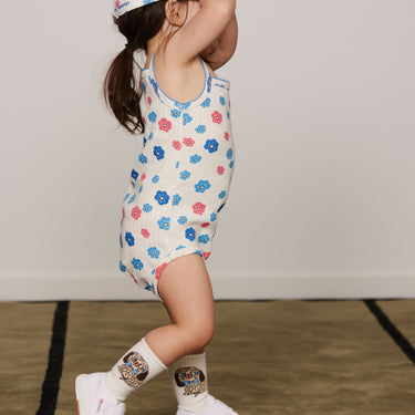 ★PRE 2026AW collection★mini rodini ミニロディーニ Flowers aop cap Multi