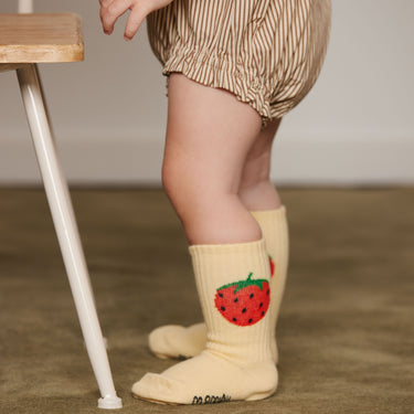 ★PRE 2026AW collection★mini rodini ミニロディーニ Strawberry emb 2-pack socks Multi