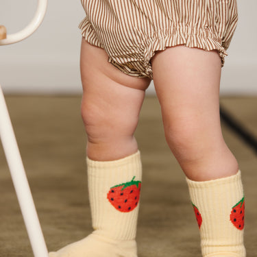 ★PRE 2026AW collection★mini rodini ミニロディーニ Strawberry emb 2-pack socks Multi