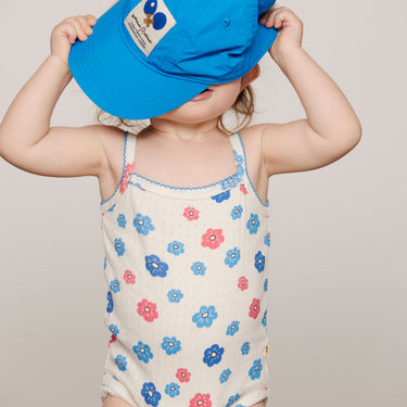 ★PRE 2026AW collection★mini rodini ミニロディーニ Flowers aop picot edge pointelle body Multi