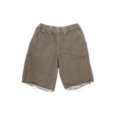 ★入荷済み★2026SS★MOUN TEN. マウンテン cutoff midi jeans (organic cotton) brown MP102-1909