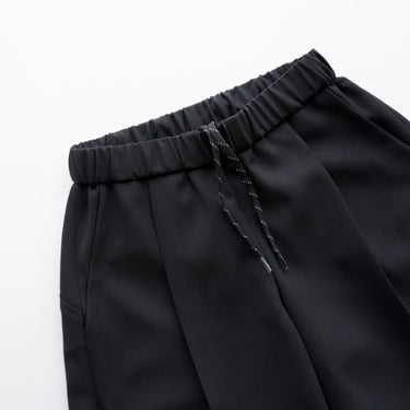 ★2026SS★MOUN TEN. マウンテン polyester canapa 1tuck pants black MP56-1502