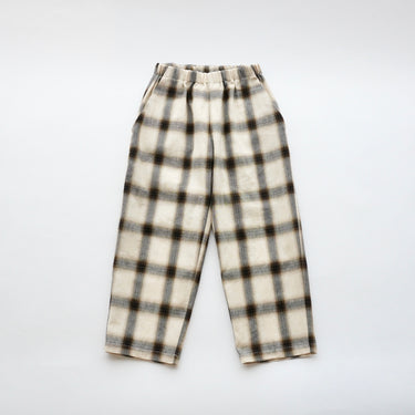 ★入荷済み★2026AW★MOUN TEN. マウンテン ombre check loose pants (organic cotton) sand MP99-1922