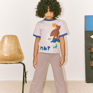 ★DROP2★2026SS★Misha & Puff ミーシャアンドパフ FARM APPLIQUE TEE MIST K3188S26-A02