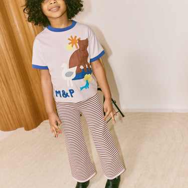 ★DROP2★2026SS★Misha & Puff ミーシャアンドパフ FARM APPLIQUE TEE MIST K3188S26-A02