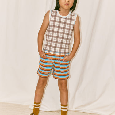 ★DROP1★2026SS★Misha & Puff ミーシャアンドパフ CYCLING SHORT BRIGHT SKY AVENUE STRIPE K3105S26-0BD