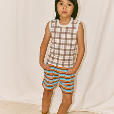 ★DROP1★2026SS★Misha & Puff ミーシャアンドパフ CYCLING SHORT BRIGHT SKY AVENUE STRIPE K3105S26-0BD