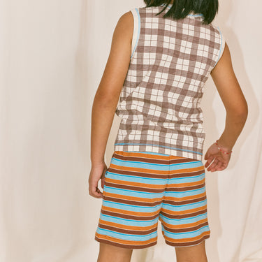 ★DROP1★2026SS★Misha & Puff ミーシャアンドパフ CYCLING SHORT BRIGHT SKY AVENUE STRIPE K3105S26-0BD