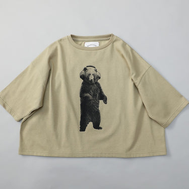 ★入荷済み★2025AW★michirico ミチリコ 立ちクマ T ウィローグリーン MR25AW-01(kids/adult)